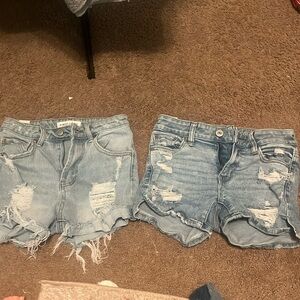 almost famous and american eagle jean shorts